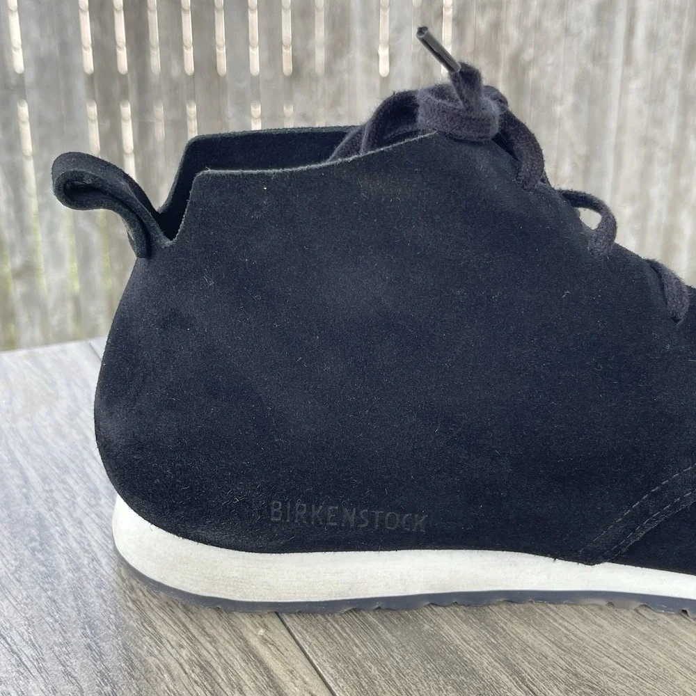 Birkenstock‎ Boots Men EU 46 / US 13 Black Dundee Suede Leather Chukka Lace Up